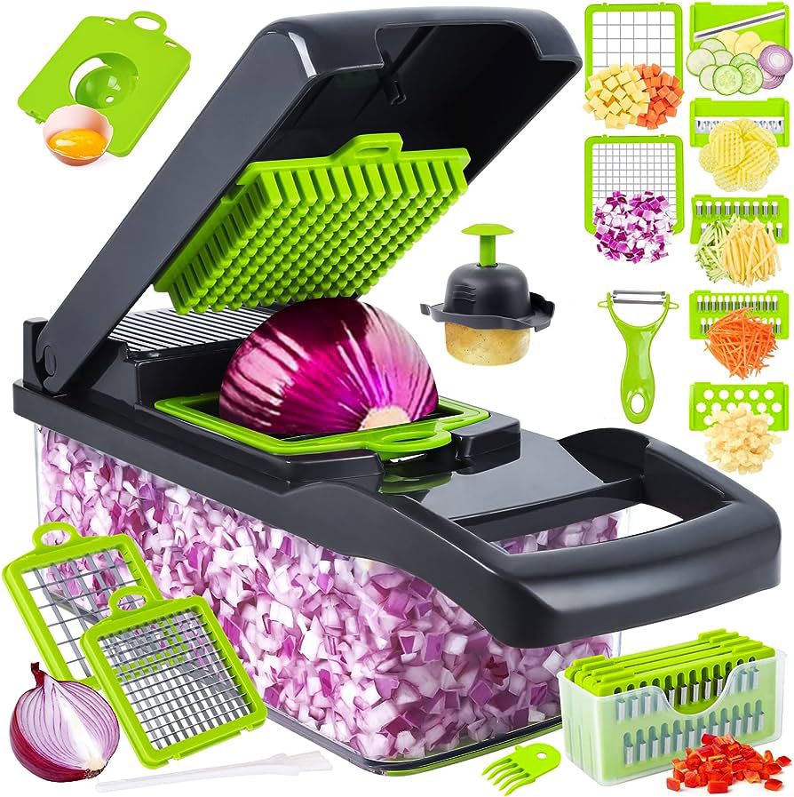 Picatodo y Cortador de Verduras Multifuncional 🥕🔪