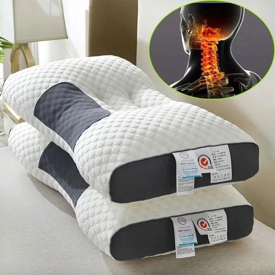 Almohada Ortopédica de Masaje con Soporte para Cuello – Descansa Mejor Cada Noche