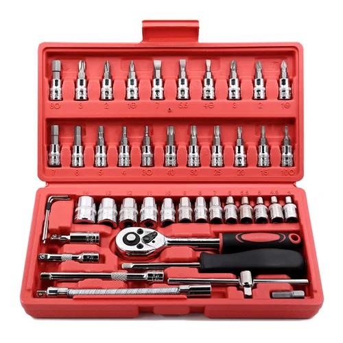 Caja de destornilladores de 46 piezas