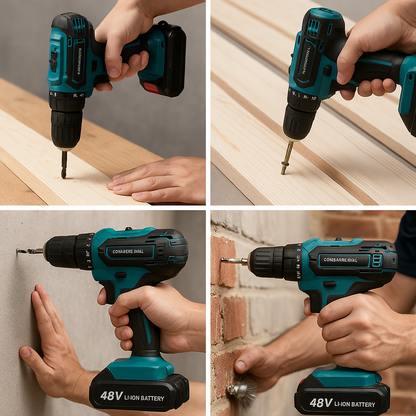 Kit Taladro Pro 48V – Inalámbrico + Maletín de Poder