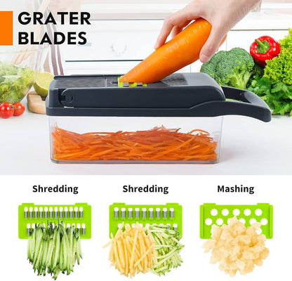 Picatodo y Cortador de Verduras Multifuncional 🥕🔪