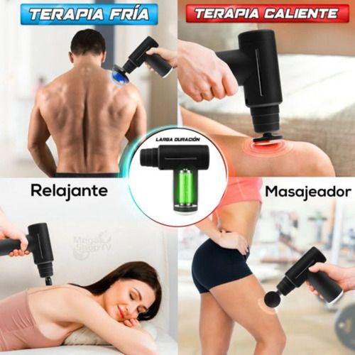 Pistola de Masaje Muscular con Gel Frío y Calor - Recuperación Total