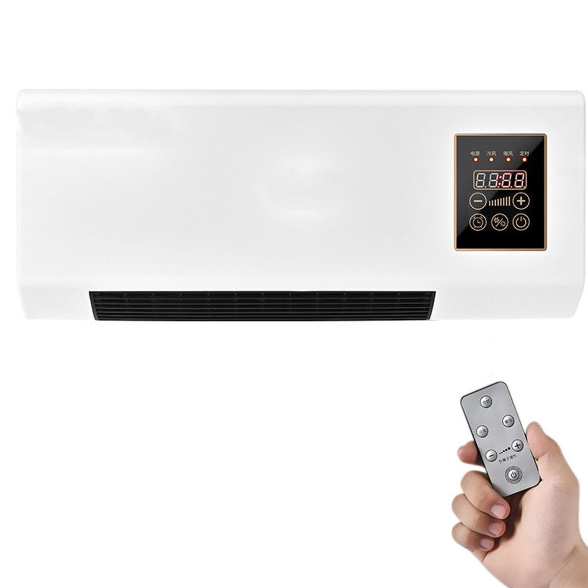 Calefactor Eléctrico de Pared con Control Remoto – Frío y Calor🥵🥶