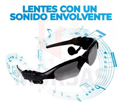 Lentes Inteligentes Bluetooth con Micrófono y Auriculares Integrados
