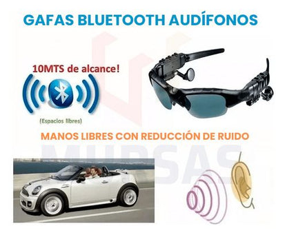 Lentes Inteligentes Bluetooth con Micrófono y Auriculares Integrados