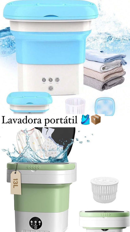 mini lavadora portátil plegable