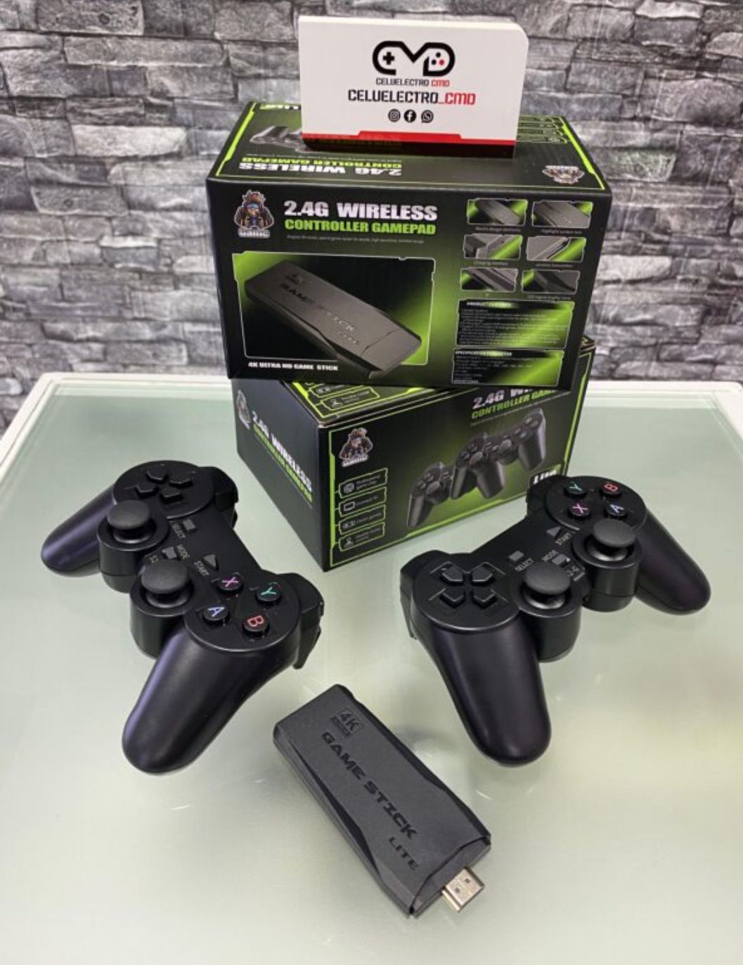 Consola Retro Game Stick Lite con Controles Inalámbricos