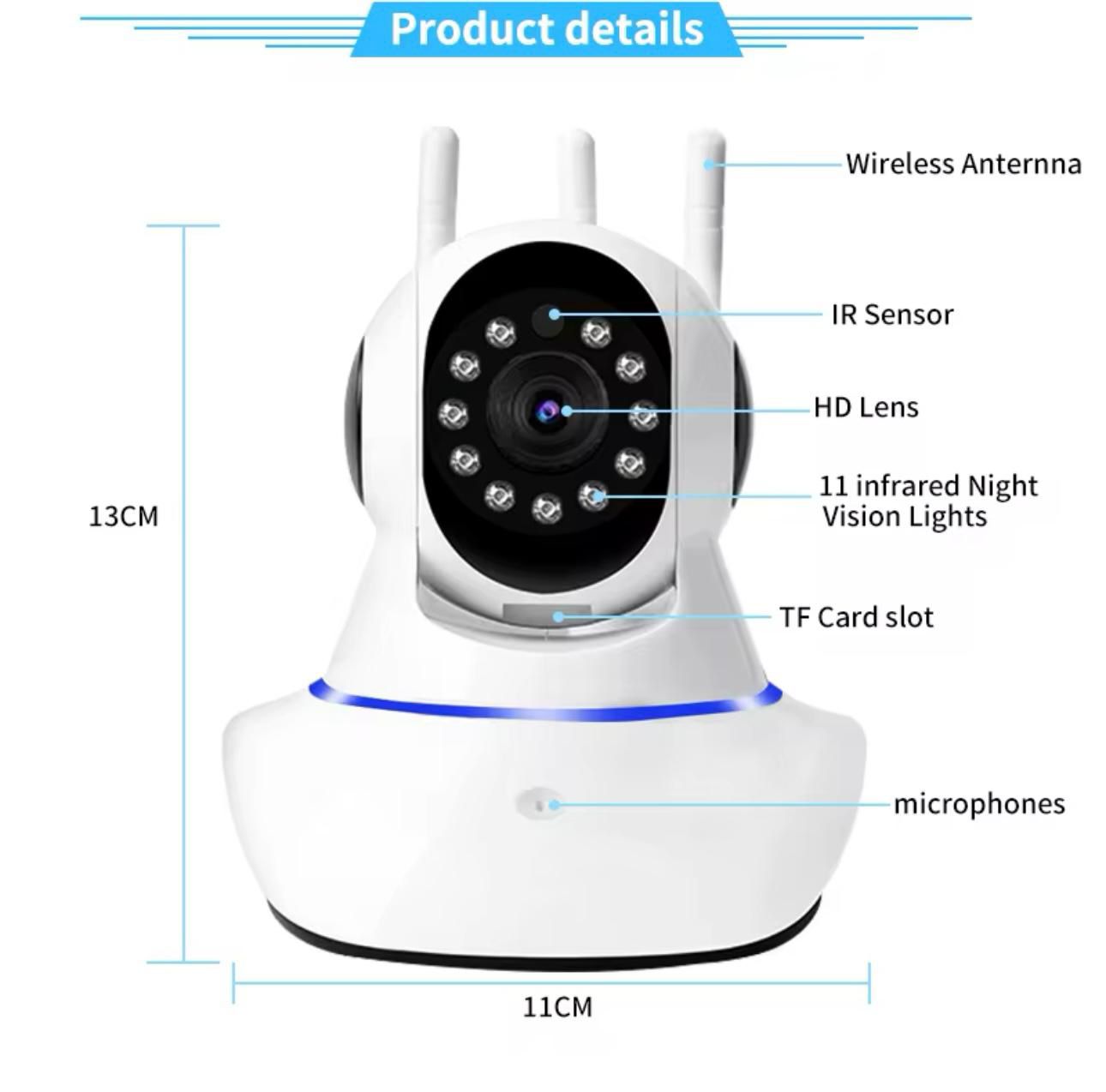 Cámara de Seguridad WiFi PTZ V380 Pro