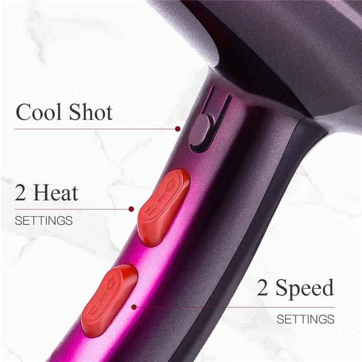 Secadora de Cabello Profesional Bopai con 4 Accesorios – Potente, Estiliza y Protege