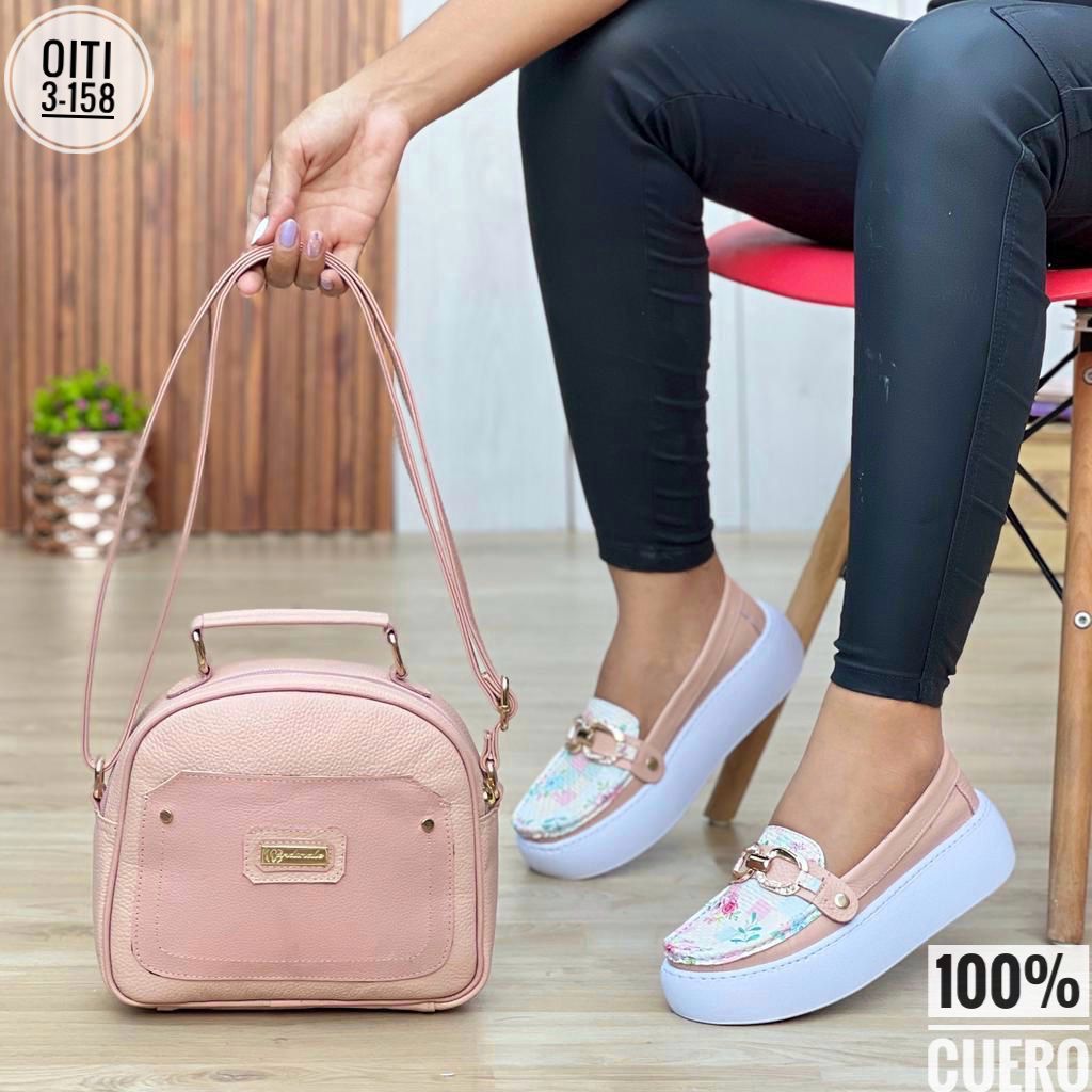 COMBO MOCASIN  Y BOLSO 💯CUERO
