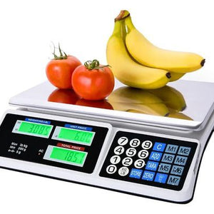 Pesa Balanza Digital Recargable 40kg Gramera Verduras Frutas