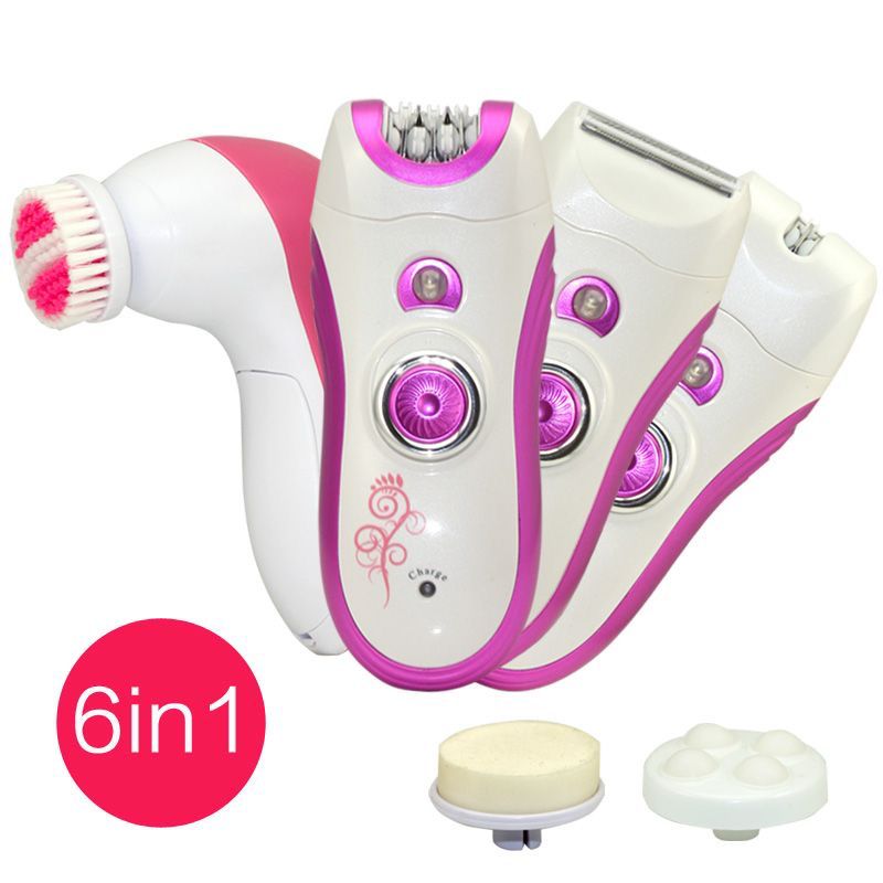 Depiladora y Kit de Cuidado Femenino Kemei KM-3066 – 5 en 1 Recargable