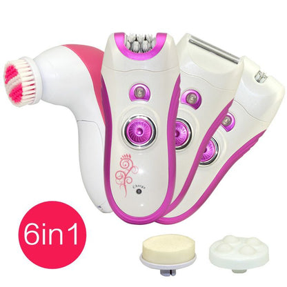 Depiladora y Kit de Cuidado Femenino Kemei KM-3066 – 5 en 1 Recargable