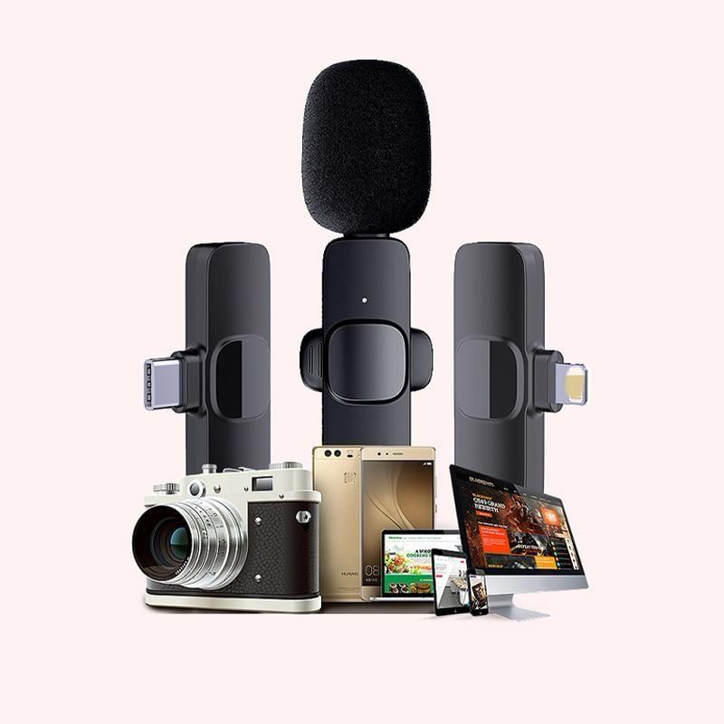Micrófono Inalámbrico K9 para Celulares – Ideal para Grabaciones, Vlogs, TikToks y Más