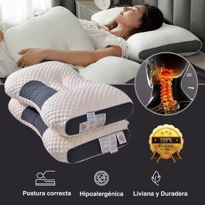 Almohada Ortopédica de Masaje con Soporte para Cuello – Descansa Mejor Cada Noche