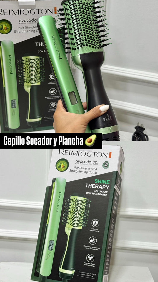 DÚO DE CEPILLO SECADOR Y PLANCHA ALISADORA