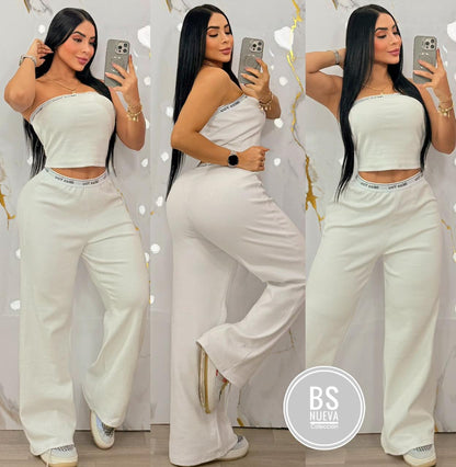 CONJUNTO PANTALON LARGO  IMPORTADO
