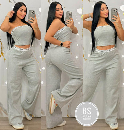 CONJUNTO PANTALON LARGO  IMPORTADO