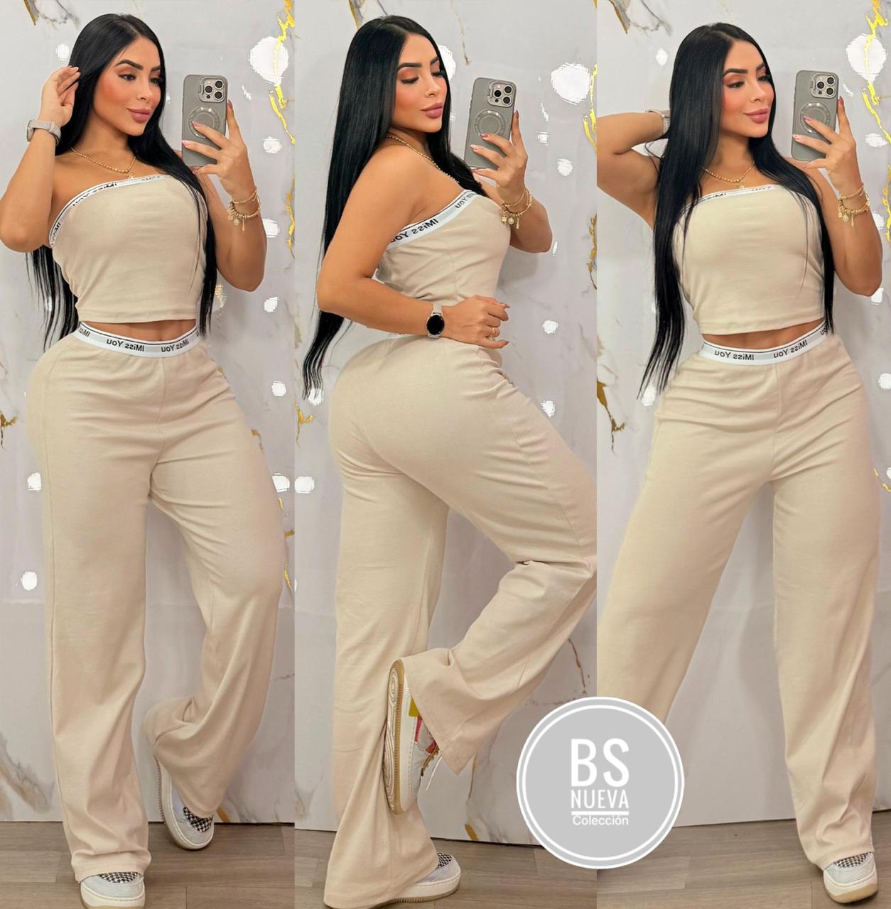 CONJUNTO PANTALON LARGO  IMPORTADO