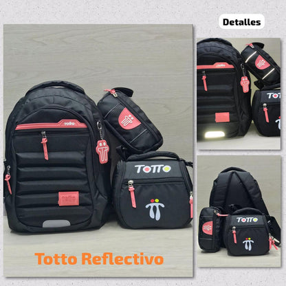 BOLSO TOTTO TRIO  CON CITA REFLECTIVAS