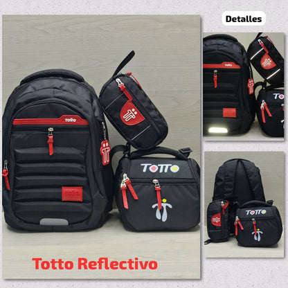 BOLSO TOTTO TRIO  CON CITA REFLECTIVAS