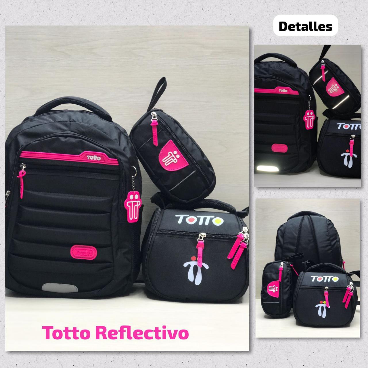 BOLSO TOTTO TRIO  CON CITA REFLECTIVAS