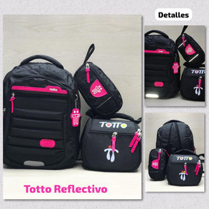 BOLSO TOTTO TRIO  CON CITA REFLECTIVAS