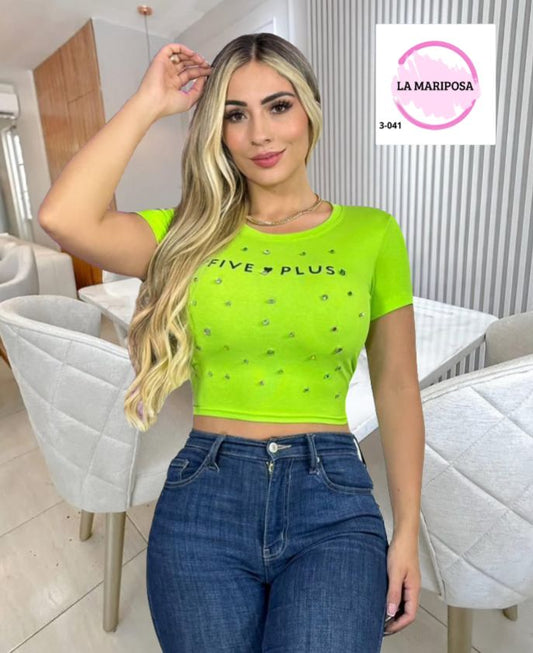 BLUSA MANGA CORTA DAMA