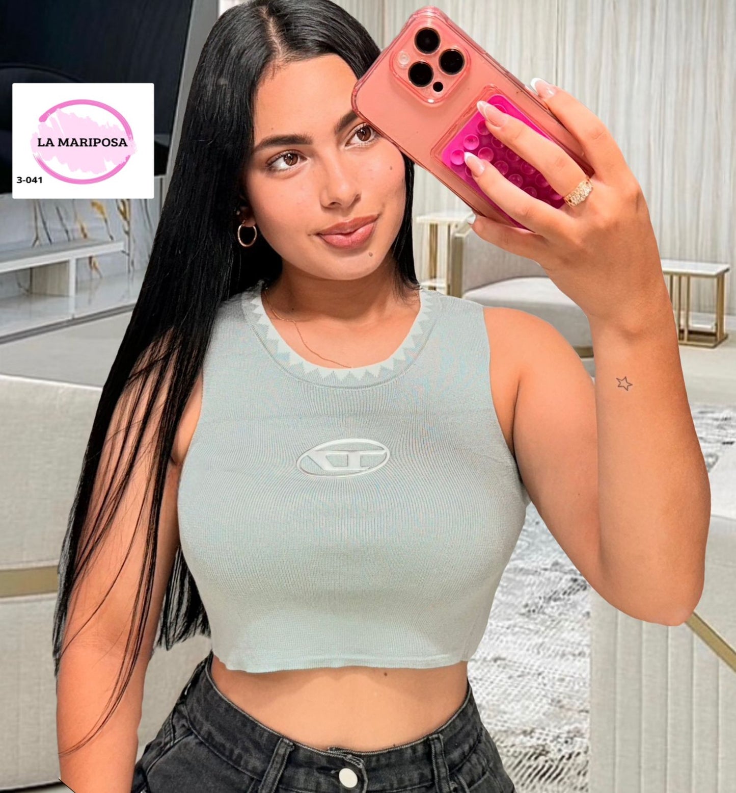 BLUSA DAMA CORTA