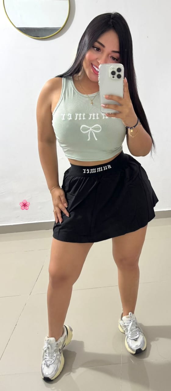 CONJUNTO FALDA Y HERMOSA CAMISA ESTAMPADA